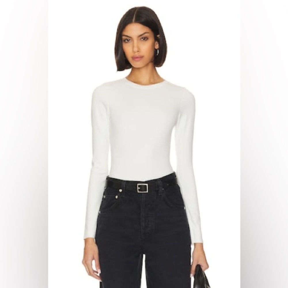 Good American Crew LS Bodysuit Size 4